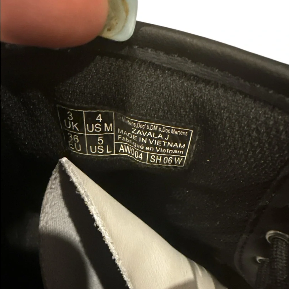 Dr. Martens Black and White Boots
